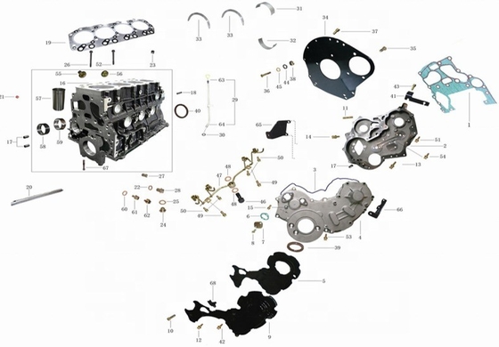 Tập hợp động cơ Xiangling S cho iSF3.8 iSF2.8 FOTON đáng tin cậy và bền