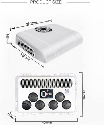 Máy móc xây dựng Máy điều hòa không khí điện với động cơ trên 24V và công suất 2600W