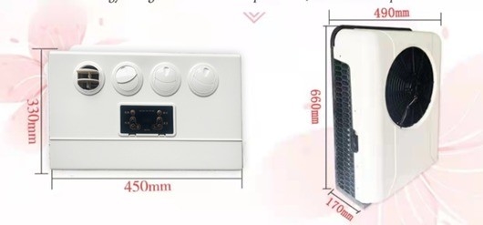 ZC-03A-480s điều hòa không khí điện cho xe tải Van tàu 400g trọng lượng sạc chất làm lạnh
